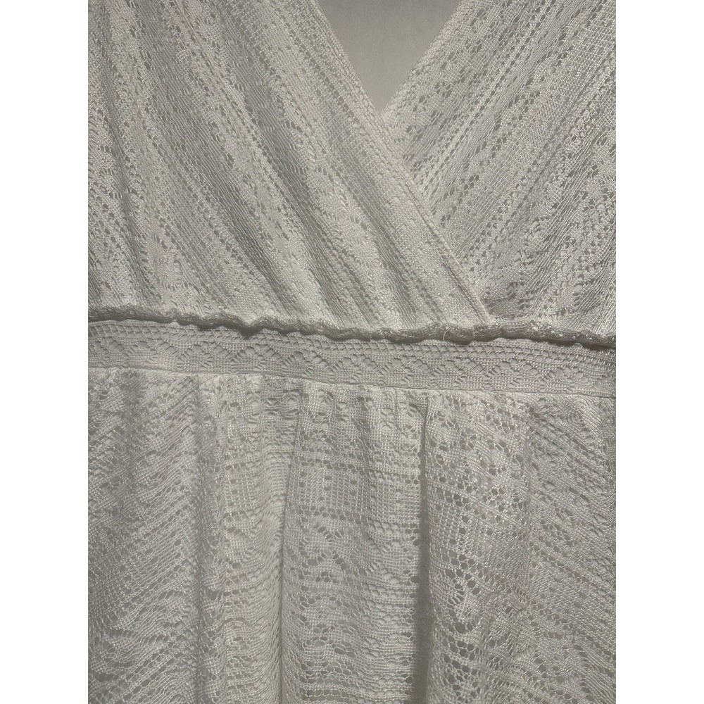 JessaKae Elegant White Lace Midi Dress - Picture 4 of 15